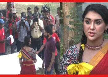 Lal Sari: তাঁতিদের জীবনের টানাপোড়েন নিয়ে ‘লাল শাড়ি’! ছবির শ্যুটিংয়ে ভিড় জমিয়েছে গ্রামবাসী