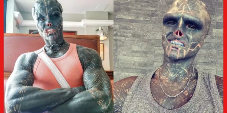 Black Alien: হাতের আঙুল নাক কান কেটে ব্ল্যাক এলিয়েন হলেন যুবক! ভয়ঙ্কর রূপ দেখলে আঁতকে উঠবেন
