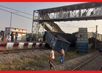 Rail Accident: লাইনচ্যুত হয়ে প্ল্যাটফর্মে উঠল মালগাড়ি, ওড়িশার ঘটনায় মৃত ৩ , আহত ২