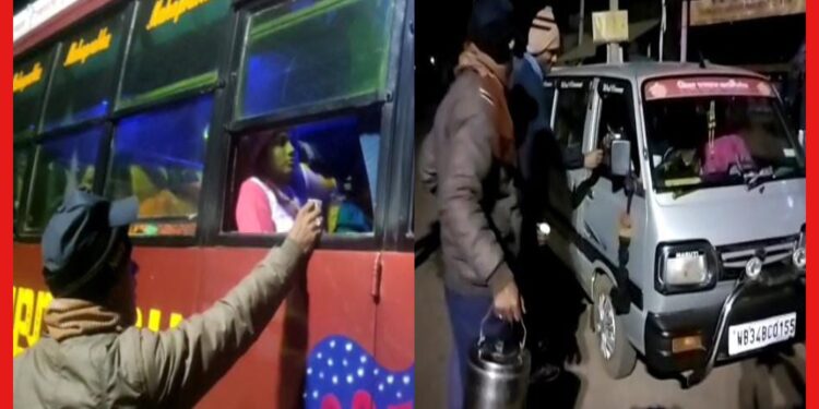 Bankura Police : স্টিয়ারিং হাতে চালকের ঘুম কাটাতে হাজির চা! পুলিশি উদ্যোগে প্রশংসা পর্যটকদের