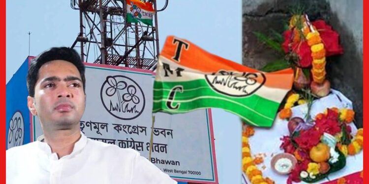 New TMC Bhawan : ভিতপুজো সারলেন অভিষেক, দলের প্রতিষ্ঠা দিবসেই শুরু তৃণমূল ভবন নির্মাণের কাজ