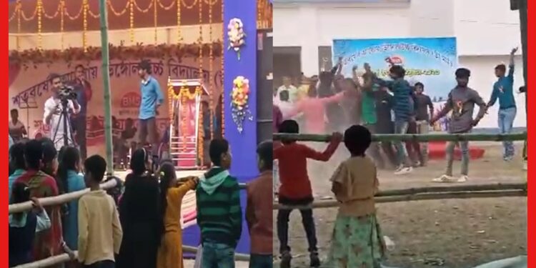 Malda: স্কুলের শতবার্ষিকী উদযাপনে হিন্দি গানের আসর! ভাইরাল বেপরোয়া নাচ-গানের ভিডিও