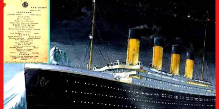 Titanic Menu Card: ১১১ বছর পর প্রকাশ্যে টাইটানিকের মেনু কার্ড! কী কী খাবার ছিল বিলাসবহুল জাহাজে?