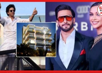 Ranveer Singh Deepika Padukone Shah Rukh Khan: মন্নতকে চ্যালেঞ্জ! শাহরুখের বাড়ির পাশেই বিলাসবহুল বাংলো বানাচ্ছেন রণবীর-দীপিকা