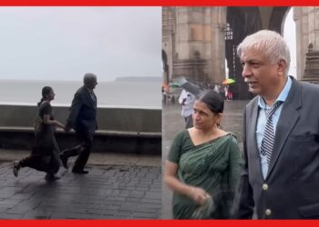 Viral Video: মুম্বাইতে বৃষ্টিতে ভিজছেন বৃদ্ধ দম্পতি! সোশ্যাল মিডিয়ায় ভাইরাল ভিডিও