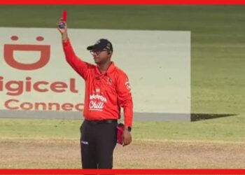 CPL 2023: ক্রিকেটের ইতিহাসে প্রথম লাল কার্ড, কোন ক্রিকেটার পেলেন ?