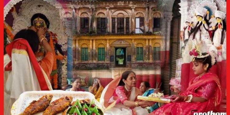দশমীতে মাছ ও পান খেয়ে দেবী বরণ করেন মহিলারা, শ্রীরামপুর রাজবাড়ির দুর্গা কেন বুড়িমা ?