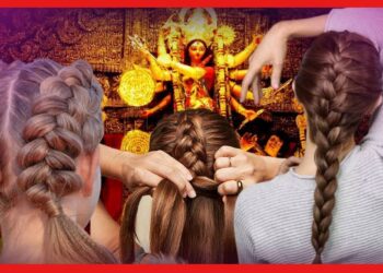 পুজোয় নজর কাড়তে এই ভাবে চুল বাঁধুন, ভিড়ে ঘামে ভিজে নাজেহাল হবেন না