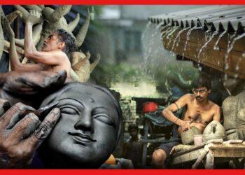 একনাগাড়ে বৃষ্টিতে শুকোচ্ছে না প্রতিমা! কপালে চিন্তার ভাঁজ মৃৎশিল্পীদের!