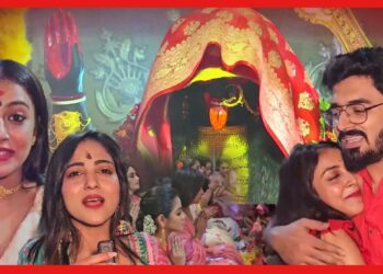 গৌরী এলোর সেটে ঘোমটা কালীর পুজো, চান্দ্রেয়ী নিজে হাতে যা যা করলেন