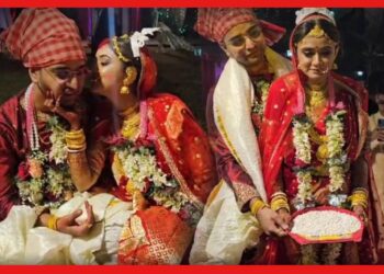 Sriparna Roy Marriage: শ্রীপর্ণাকে চুমুতে ভরিয়ে দিল বর, বিয়েতে গয়নাতেই কোন চমক ? সবার থেকে আলাদা