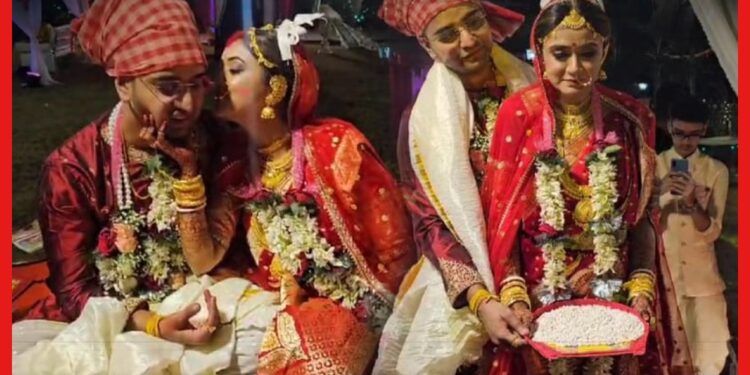 Sriparna Roy Marriage: শ্রীপর্ণাকে চুমুতে ভরিয়ে দিল বর, বিয়েতে গয়নাতেই কোন চমক ? সবার থেকে আলাদা
