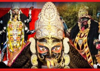 গড়ে উঠছেন বড়মা। ২১ ফুটের সেই বিশাল মূর্তি এখানেই গড়ে ওঠে প্রতিবছর