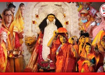 শাড়ি, গয়না পরে নারী সেজে দেবী আরাধনায় পুরুষরা, জগদ্ধাত্রী পুজোয় কোথায় রয়েছে অদ্ভুত নিয়ম?
