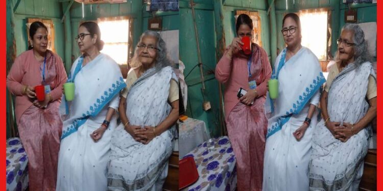 Mamata Banerjee: জনসংযোগে মমতা, বানারহাটে বৃদ্ধার বাড়িতে ঢুকে চা খেলেন মুখ্যমন্ত্রী