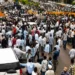 Bhopal Farmers Protest: Thousands of farmers march toward Bhopal demanding 100 percent moong procurement at MSP, abolition of the e-token system, and fair fertilizer distribution while police block their route.