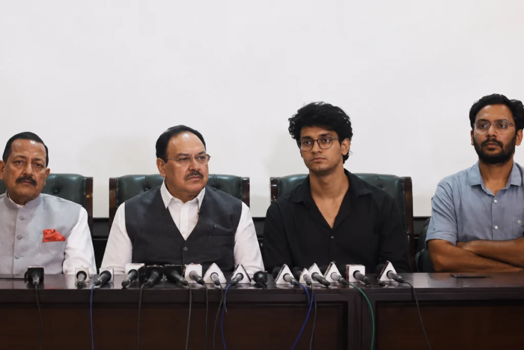 CJP Protest Ends – Supporters of the Cockroach Janta Party celebrate after the announcement that the protest ended following Dharmendra Pradhan's resignation and the government's acceptance of key demands.