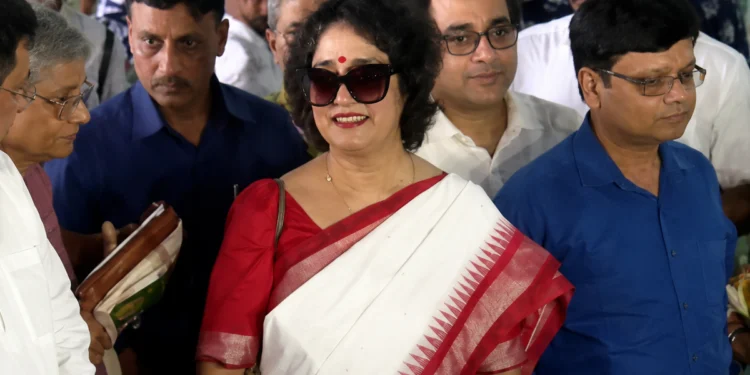 Taslima Nasrin Kolkata Visit – Bangladeshi author Taslima Nasrin receives a warm welcome at Kolkata Airport after returning to the city nearly 20 years later for her book launch event.