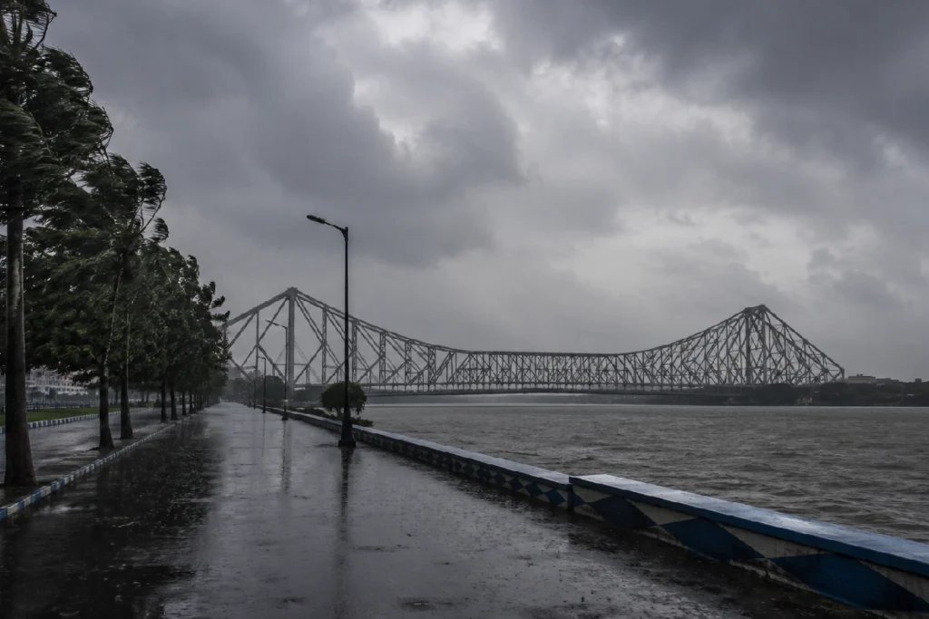 Low Pressure Rainfall West Bengal brings heavy rain and stormy weather across Kolkata and South Bengal
