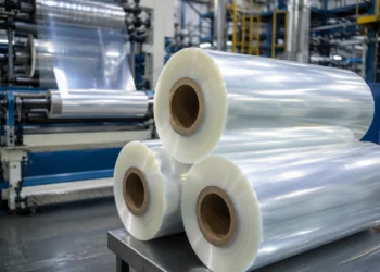India Anti-Dumping Investigation on Bangladesh PET Film showing PET film rolls used in packaging as India begins an anti-dumping probe into imports from Bangladesh, China, and Thailand.