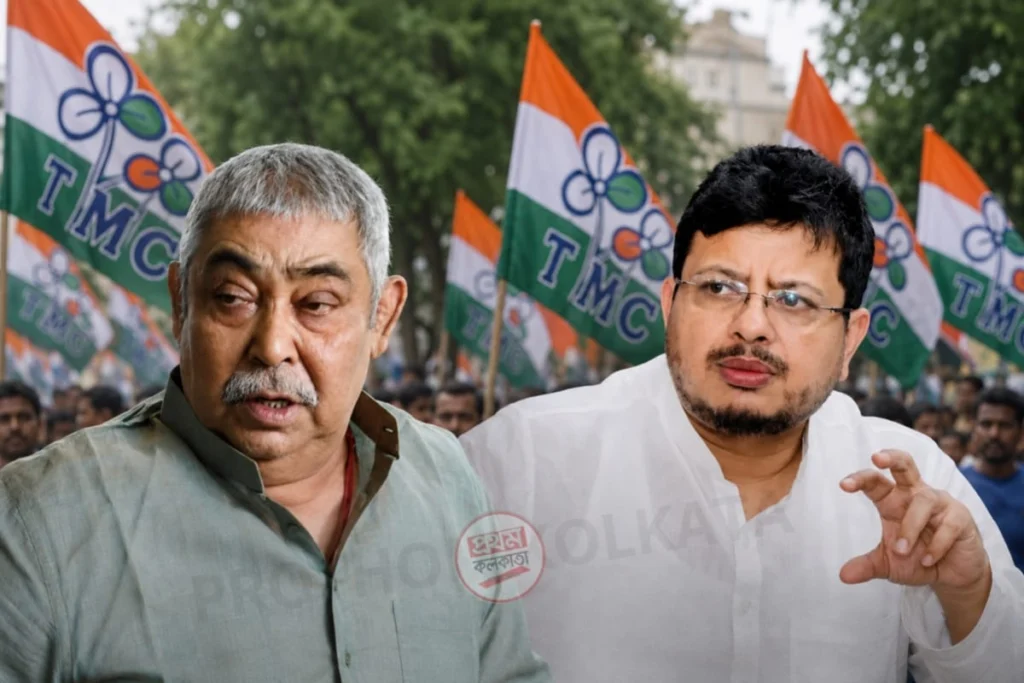 Anubrata Mondal Political Update political update showing Anubrata Mondal amid speculation over joining the new Trinamool faction and possible organizational role in Birbhum.
