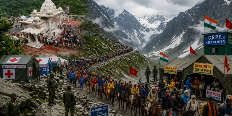Amarnath Yatra Suspended due to heavy rainfall and safety concerns in Jammu and Kashmir