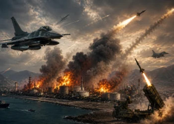 US Iran Conflict intensifies as American airstrikes target Iranian military sites near the Strait of Hormuz