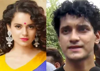 Kangana Ranaut Saurav Das controversy showing Kangana Ranaut reacting to remarks made by Saurav Das during an ongoing political and social media dispute.