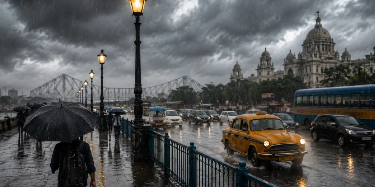 Kolkata Weather Forecast predicts thunderstorms, heavy rainfall, yellow alert, and active monsoon conditions across Kolkata, South Bengal, and parts of North Bengal over the coming days.