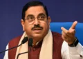 Prahlad Joshi Education Minister – Senior BJP leader Prahlad Joshi, who has been given the additional charge of the Union Education Ministry following Dharmendra Pradhan's resignation.