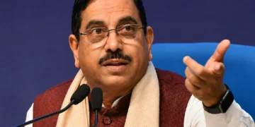 Prahlad Joshi Education Minister – Senior BJP leader Prahlad Joshi, who has been given the additional charge of the Union Education Ministry following Dharmendra Pradhan's resignation.