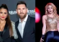 Shakira Lionel Messi Instagram Story featuring Shakira praising Lionel Messi ahead of the FIFA World Cup 2026 final, while Antonela Roccuzzo reacts by sharing the emotional tribute on Instagram.