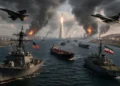 Iran US Conflict intensifies as military strikes escalate around the Strait of Hormuz, raising tensions across the Gulf region and disrupting global energy security.