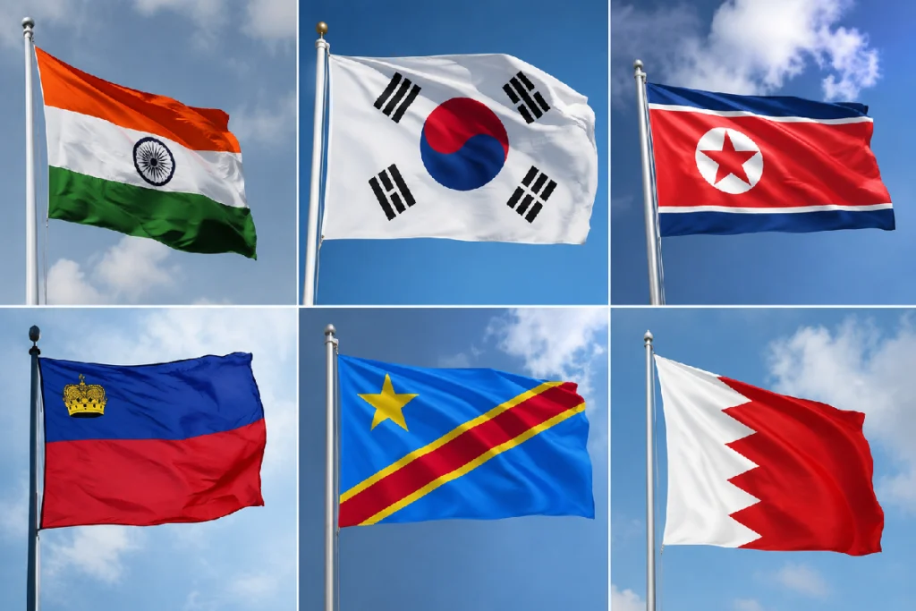 Countries Sharing Independence Day With India on August 15, featuring India and other nations observing independence, liberation or national celebrations