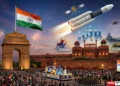 India 1947 vs 2026 showing India's transformation in economy, education, healthcare, technology and infrastructure