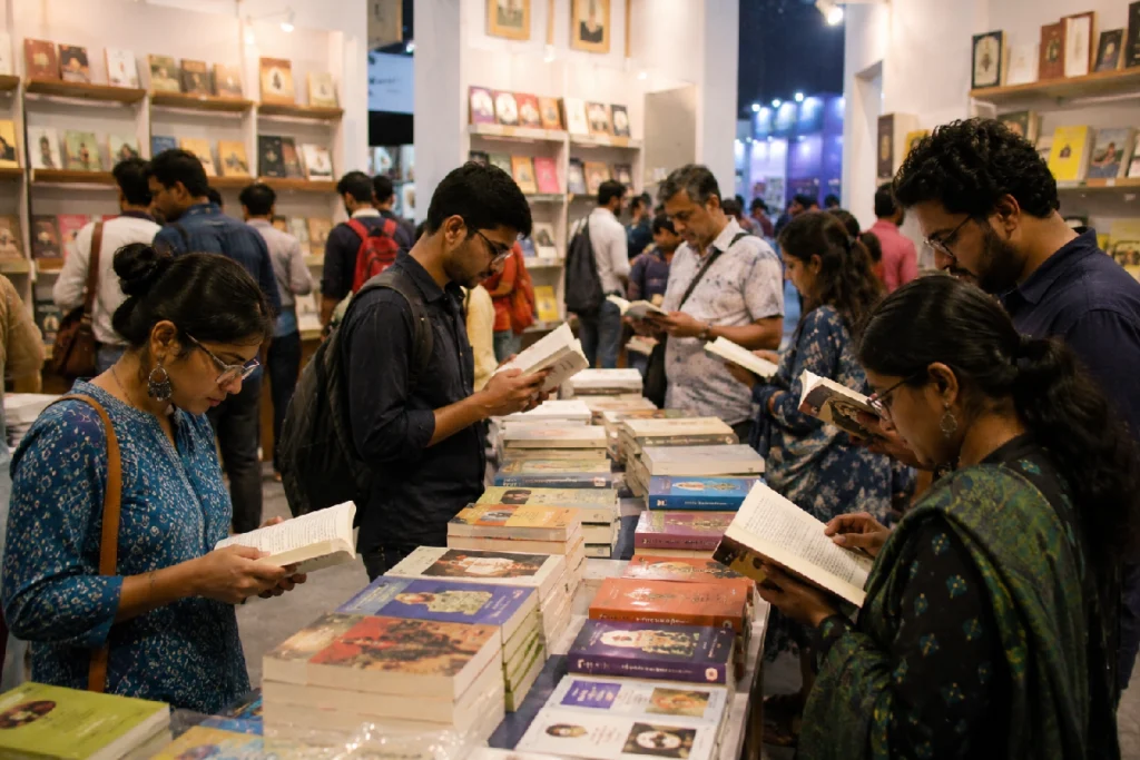 Kolkata International Bookfair 2027 advisory board meeting with Prasenjit Bakshi, Debjit Sarkar and other members