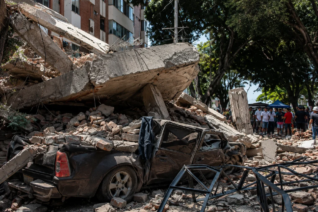 Colombia Earthquake rescue operation after massive 7.4 magnitude tremor