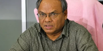 Ruhul Kabir Rizvi BNP Acting Secretary General at the BNP central office after being appointed as the party’s acting secretary general.