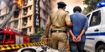 Shikha Inn Hotel Fire as Kolkata Police arrest hotel owner Birveshwar Mitra in connection with the deadly fire