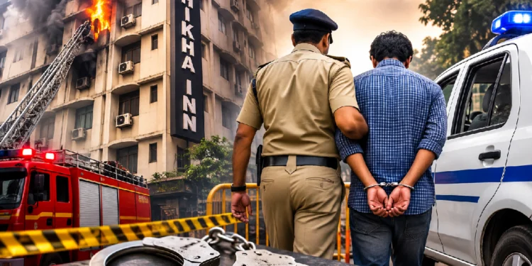 Shikha Inn Hotel Fire as Kolkata Police arrest hotel owner Birveshwar Mitra in connection with the deadly fire