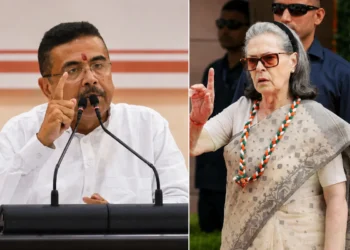 Suvendu Adhikari Vande Mataram controversy as Amit Shah and Suvendu Adhikari demand Sonia Gandhi apology