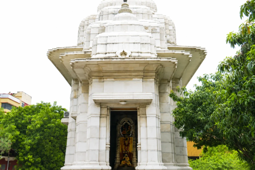 Shubhendu Adhikari at Adyapeath Temple during his first visit after taking office