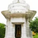 Shubhendu Adhikari at Adyapeath Temple during his first visit after taking office