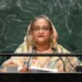 Sheikh Hasina Virtual Address: Former Bangladesh Prime Minister Sheikh Hasina delivering a virtual speech while addressing international media about her homecoming plans and future vision for Bangladesh.