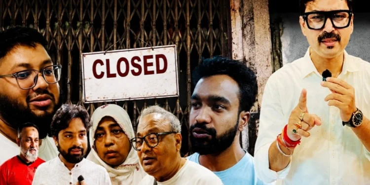 Bangladeshi Tourists in Kolkata facing accommodation problems after hotel closures near New Market