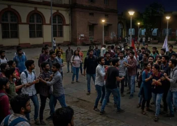 SFI ABVP Clash at Jadavpur University during student union meeting in Kolkata