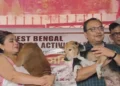 Abala Camp organized for free animal health checkups with Sreelekha Mitra and Kunal Ghosh