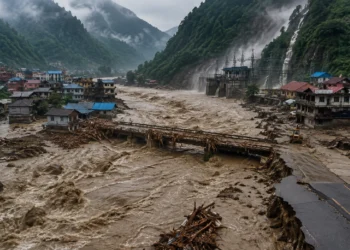 Nepal Flash Flood destroys roads, bridges, settlements and hydropower projects