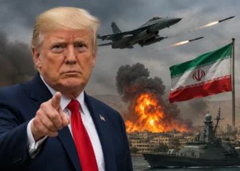 Donald Trump speaks about Trump Iran New Strikes amid rising Middle East tensions and possible military action against Iran.