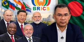Bangladesh BRICS Outreach featuring Tarique Rahman with BRICS leaders and Narendra Modi